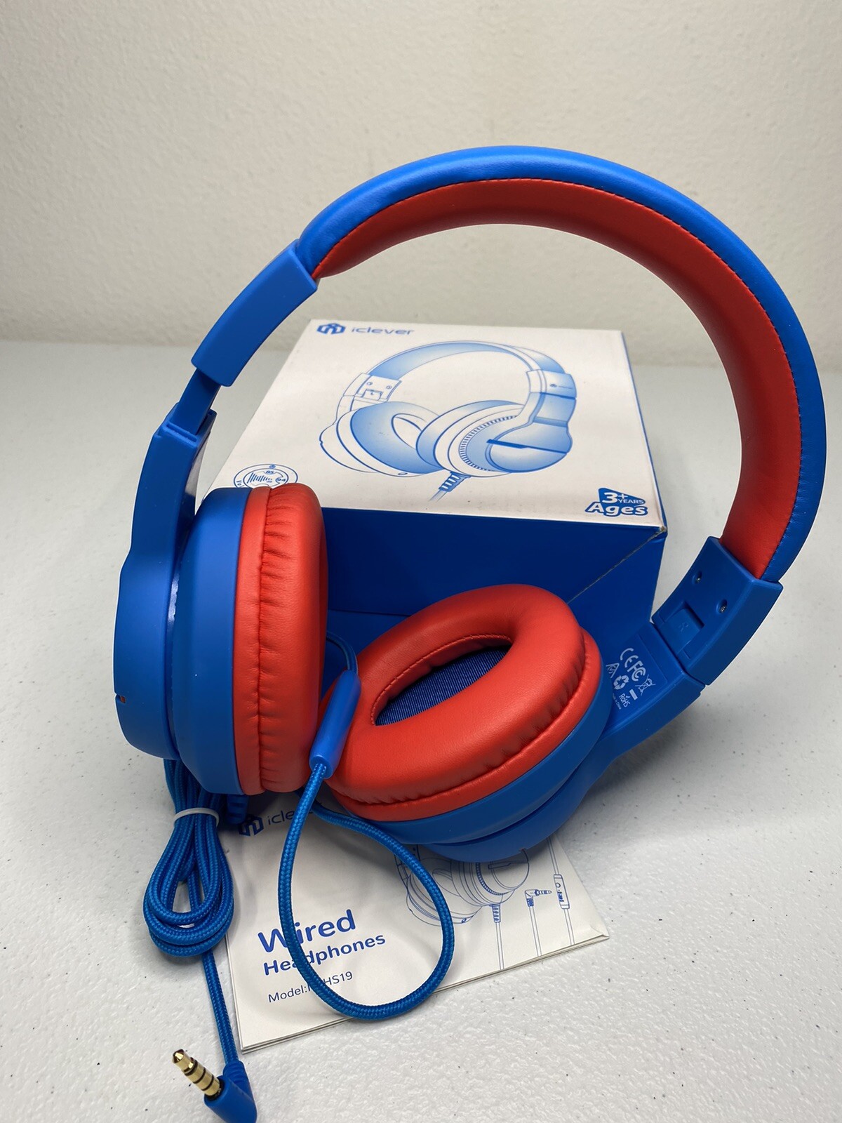 iClever Kids Headphones for School Travel, Safe Volume 85/94dB Open Box New