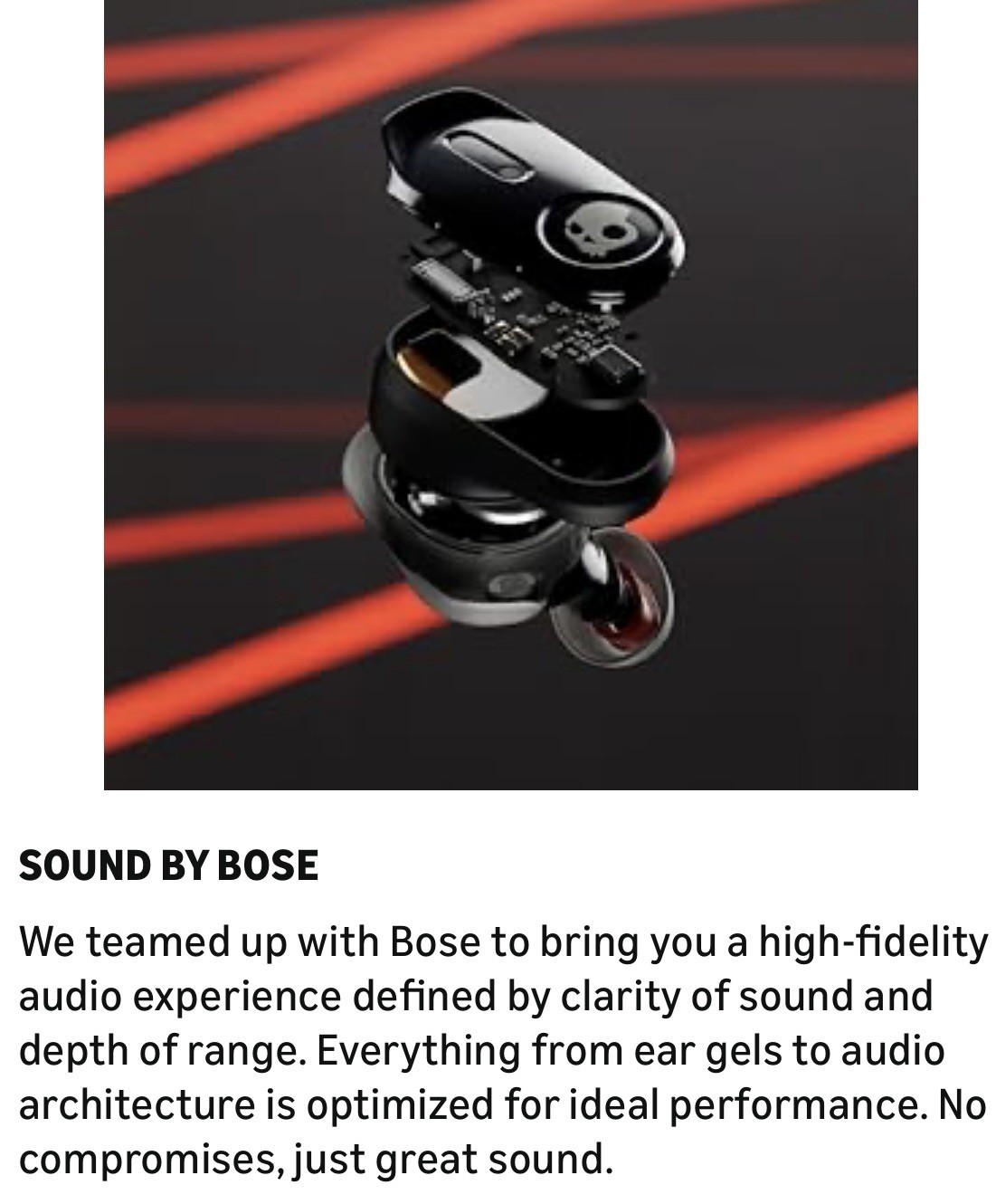 Skullcandy Method 360 ANC Wireless Earbuds, Sound by Bose, Bluetooth Headphones
