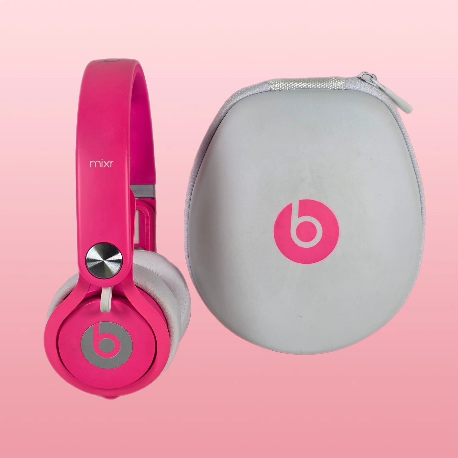 Beats by Dr. Dre MIXR Over the Head DJ Headphones – Hot Pink