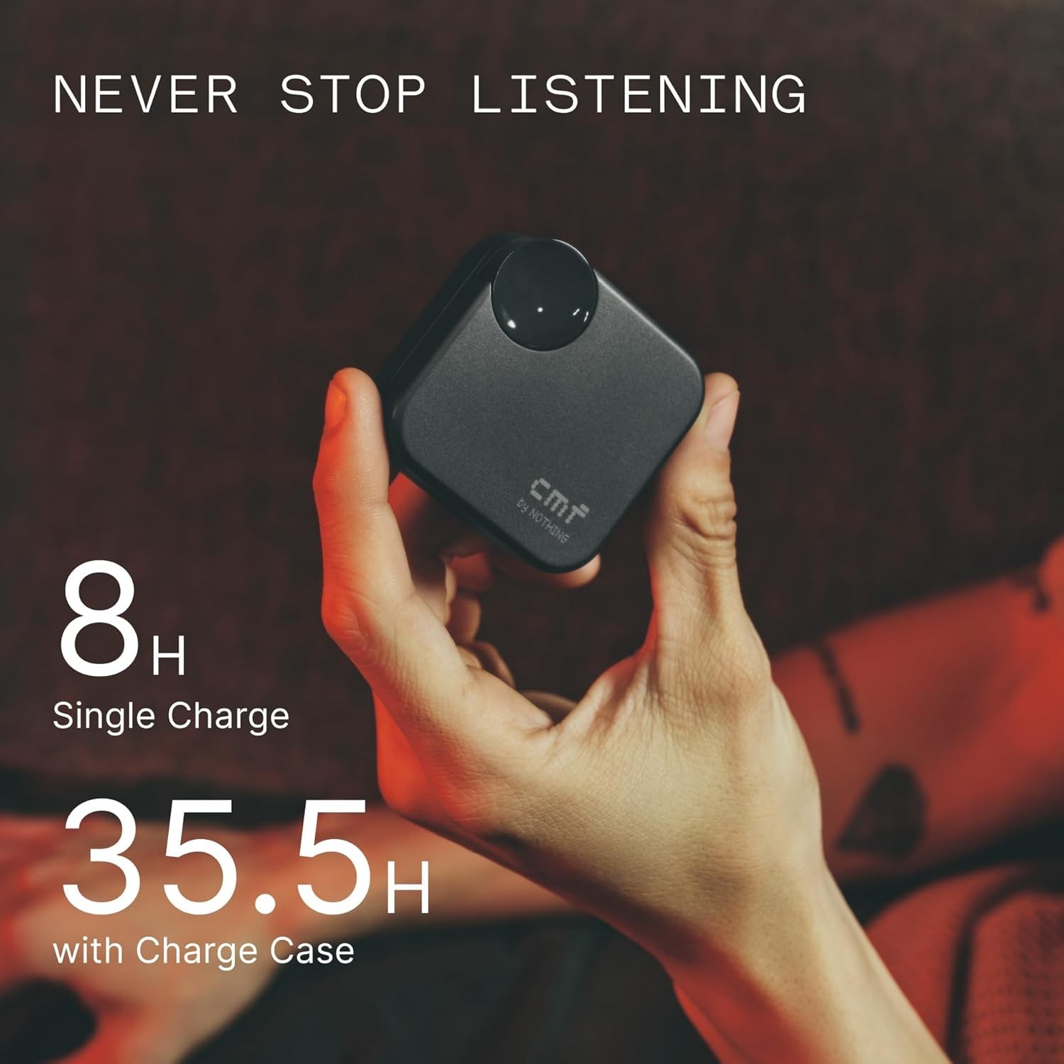 CMF Buds 2A Wireless Earbuds 2025 New Active Noise Cancelling 42Db Hybrid ANC Bl