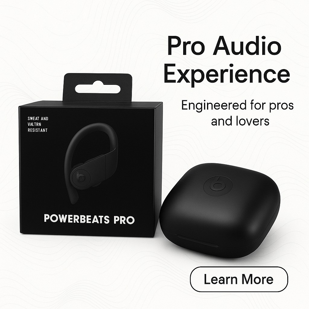 Beats by Dr. Dre Powerbeats Pro Wireless Bluetooth Earbuds Headphones Black
