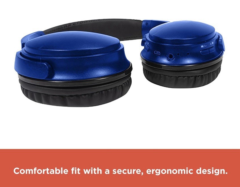 RadioShack Bluetooth Headphones V5.0 250MAH Black Blue