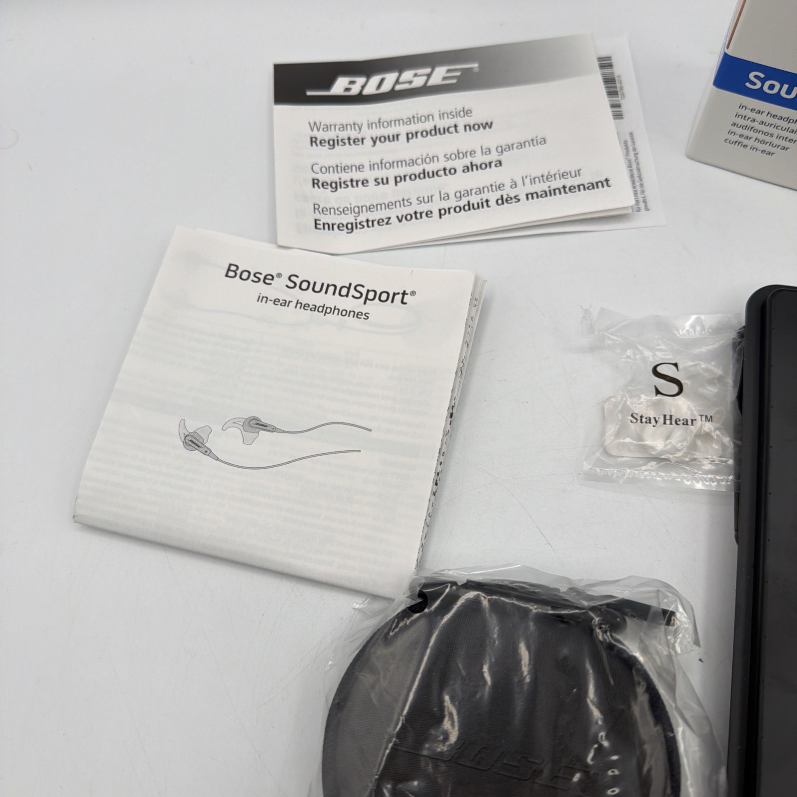 Bose SoundSport In-Ear Headphones – Audio Only – Charcoal/Black (741776-0140)