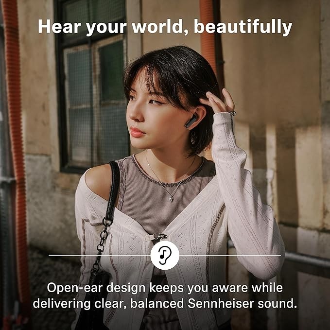 Sennheiser ACCENTUM Open Wireless Earbuds – Black
