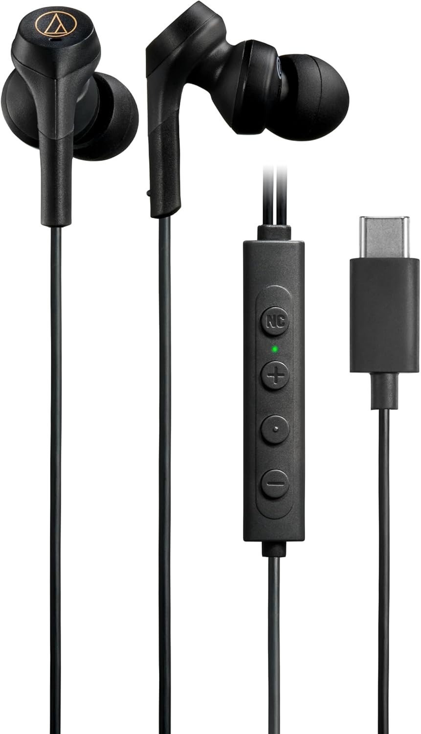 Audio-Technica ATH-CKS330NC BK Noise-Canceling USB-C BLACK New