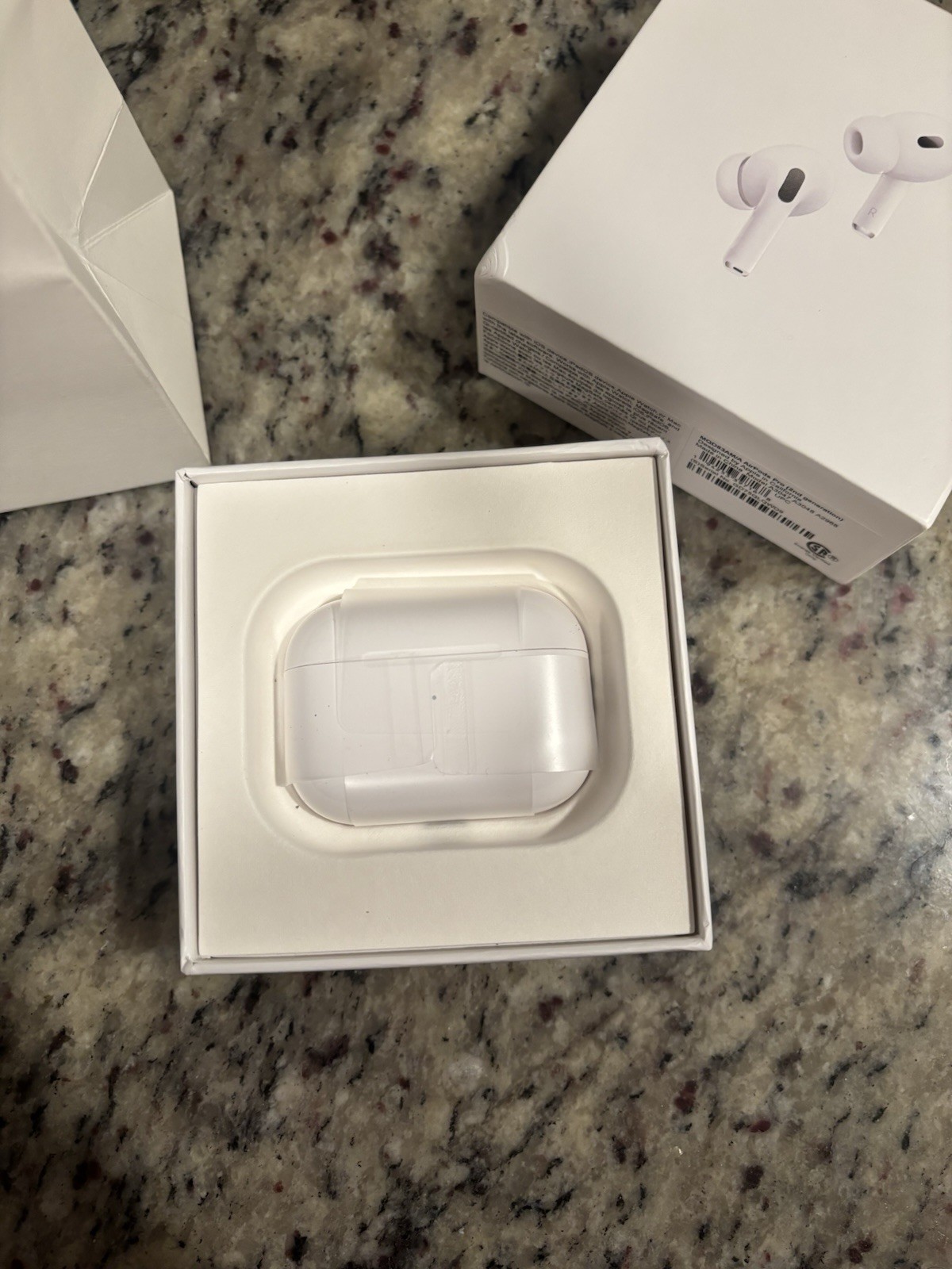 Apple AirPods Pro (2nd Gen) Bluetooth Earbud In-Ear Headphones White Case