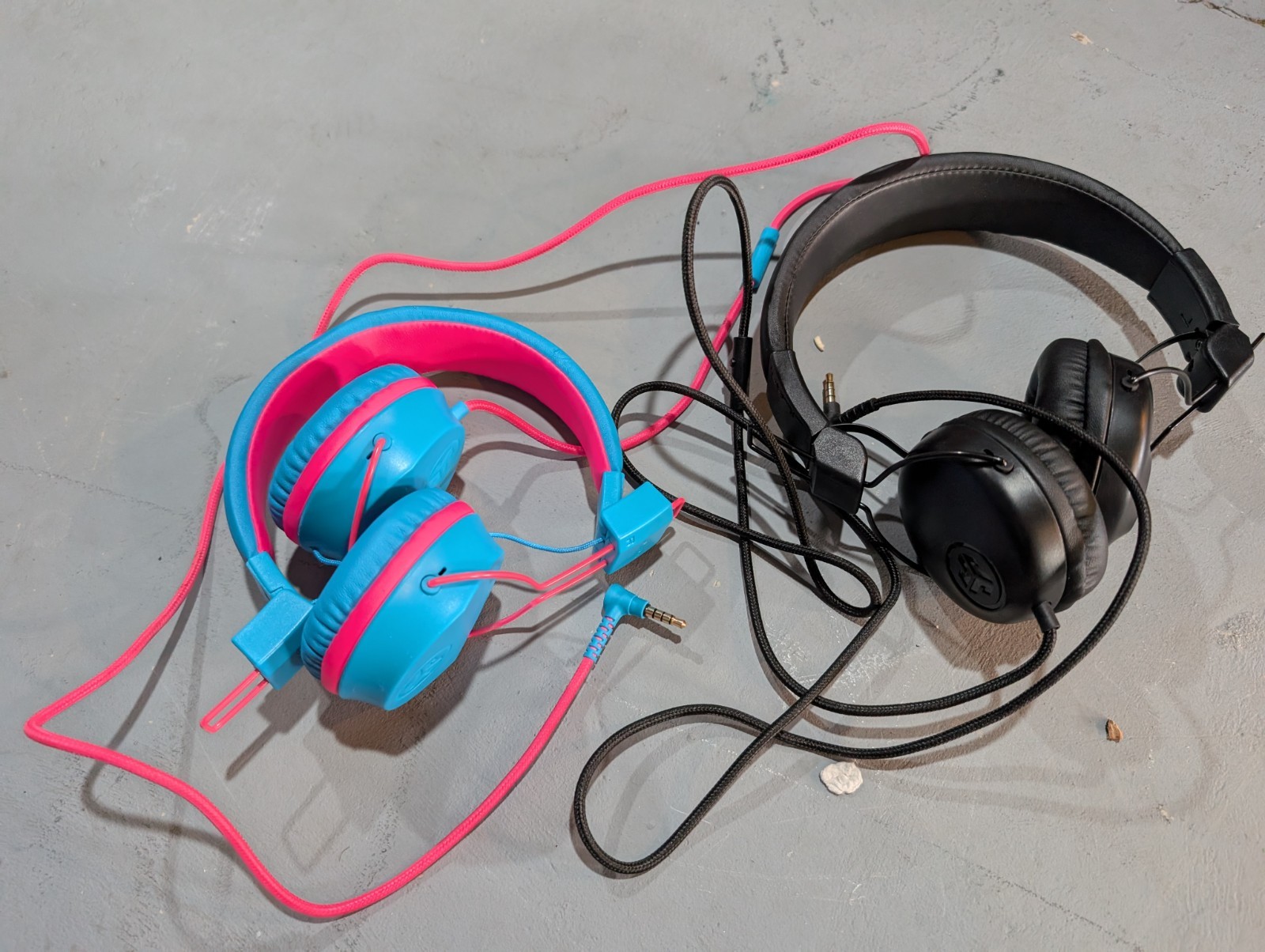 JLab Wired On-Ear Headband Headphones 3.5mm Jack Blue Pink Black