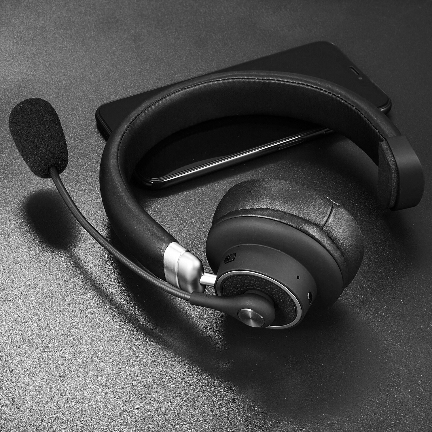 Call Center Bluetooth Wireless Headset Noise Canceling Headphones for Trucker US