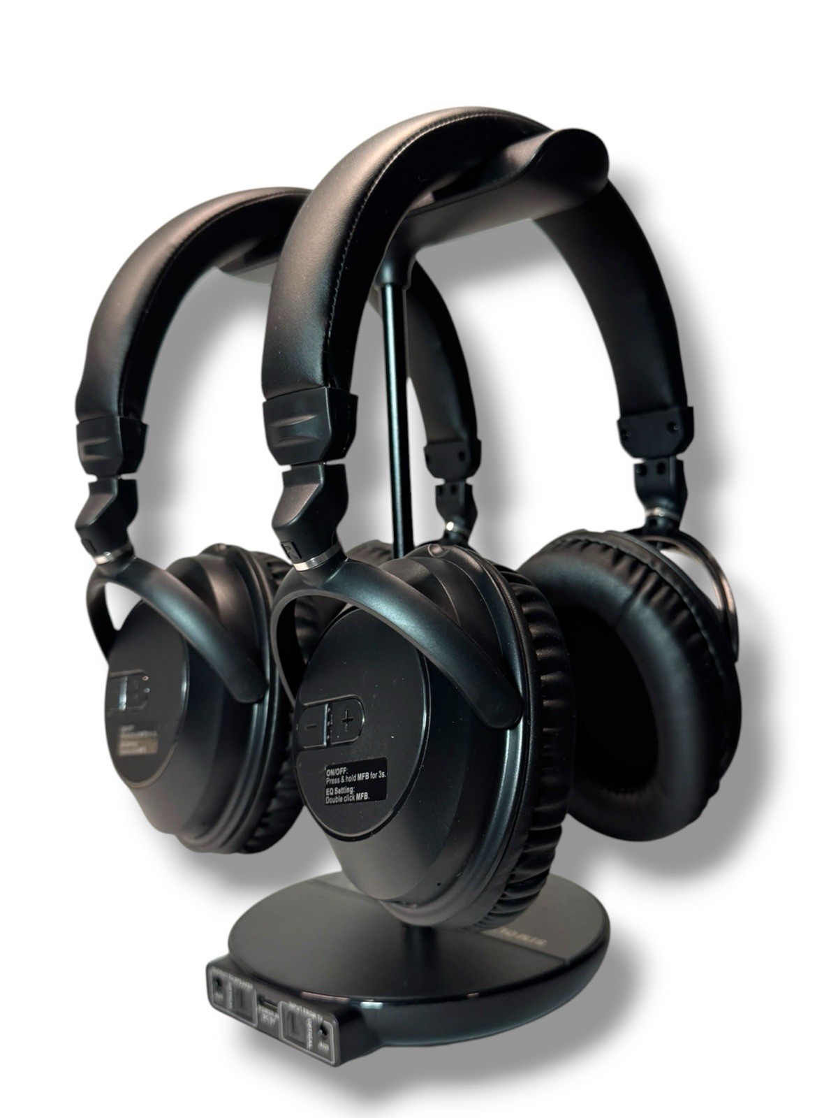 SIMOLIO JH-737D Plus Wireless TV Headphones Dual Bluetooth RF Headset New