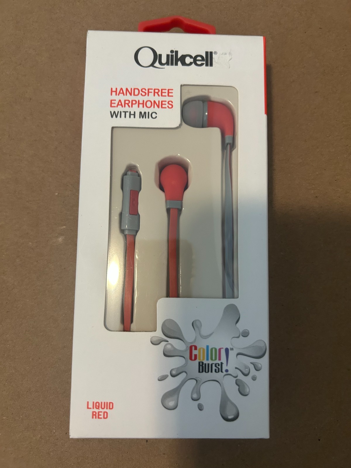 Quikcell In-Ear Earphones Headphones with MIC 3.5m Jack New