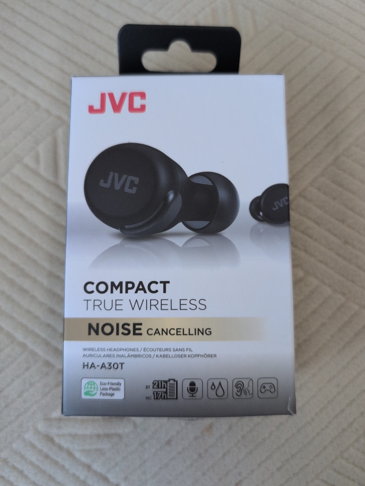 NEW JVC New Compact True Wireless Headphones wit Active Noise Cancelling HA-A30T