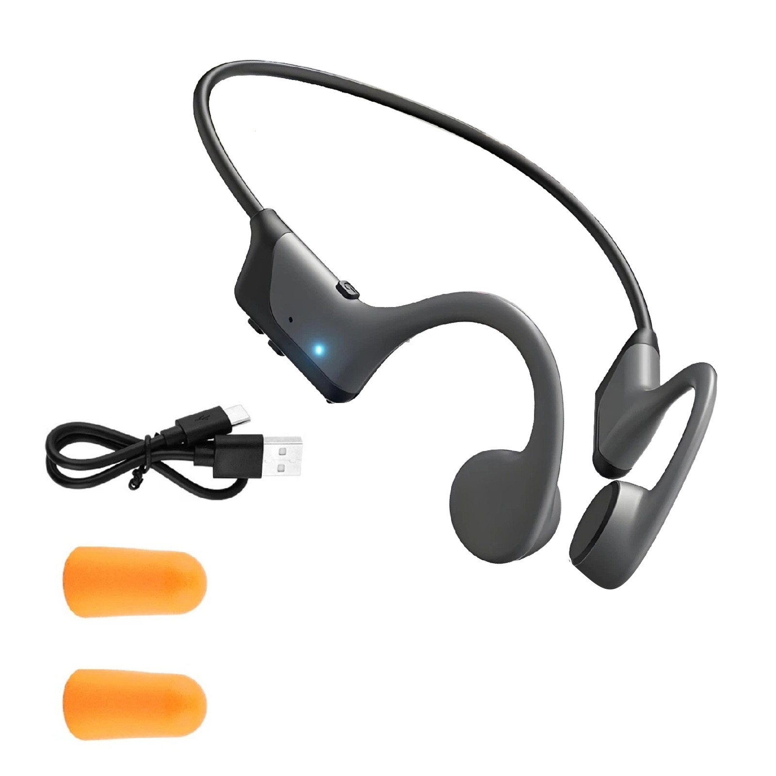Bone Conduction Headphones Bluetooth 5.4 IPX5 Waterproof 16.2MM Driver for Trail