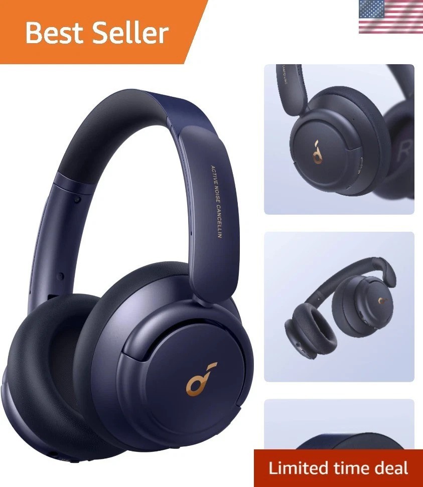 Life Q30 Hybrid Active Noise Cancelling Headphones – 50H Playtime, Hi-Res Sound