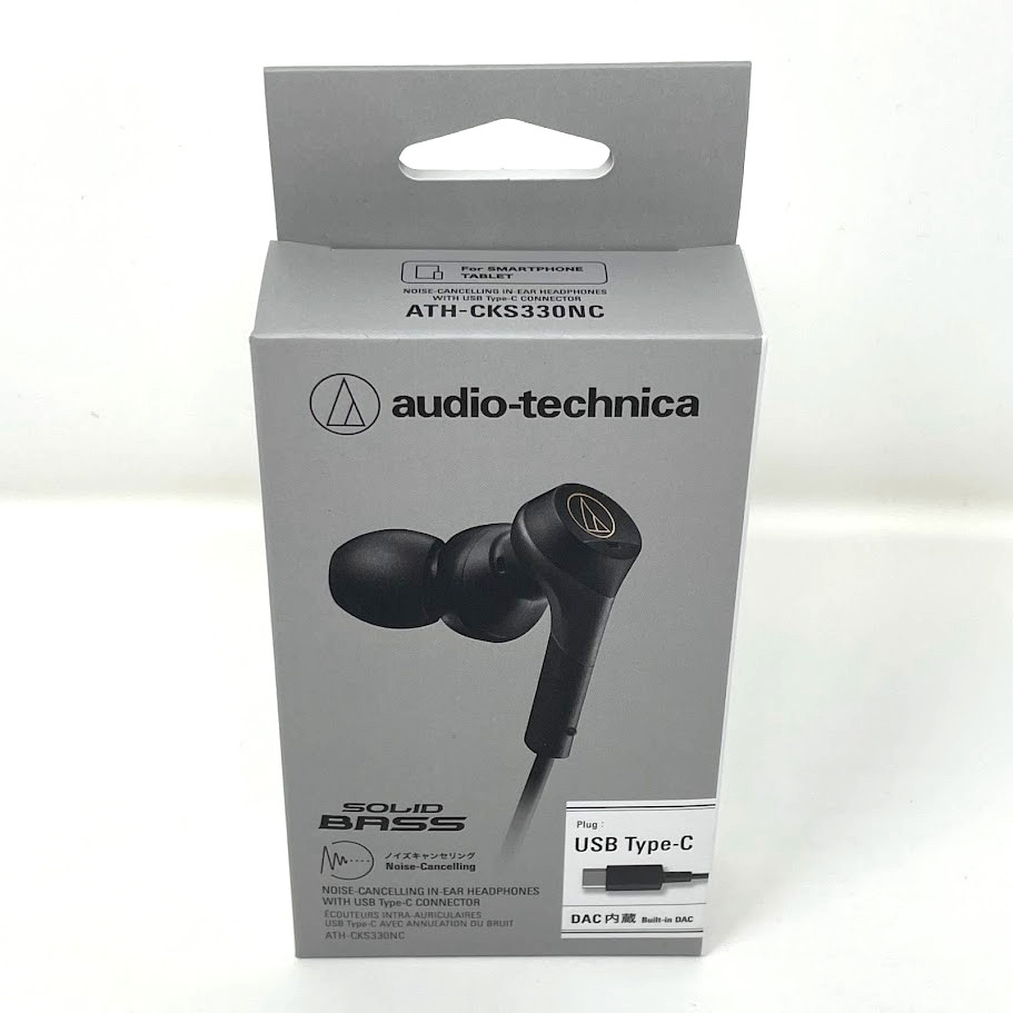 audio-technica ATH-CKS330NC BK Noise Cancellation USB-C earphones Japan New