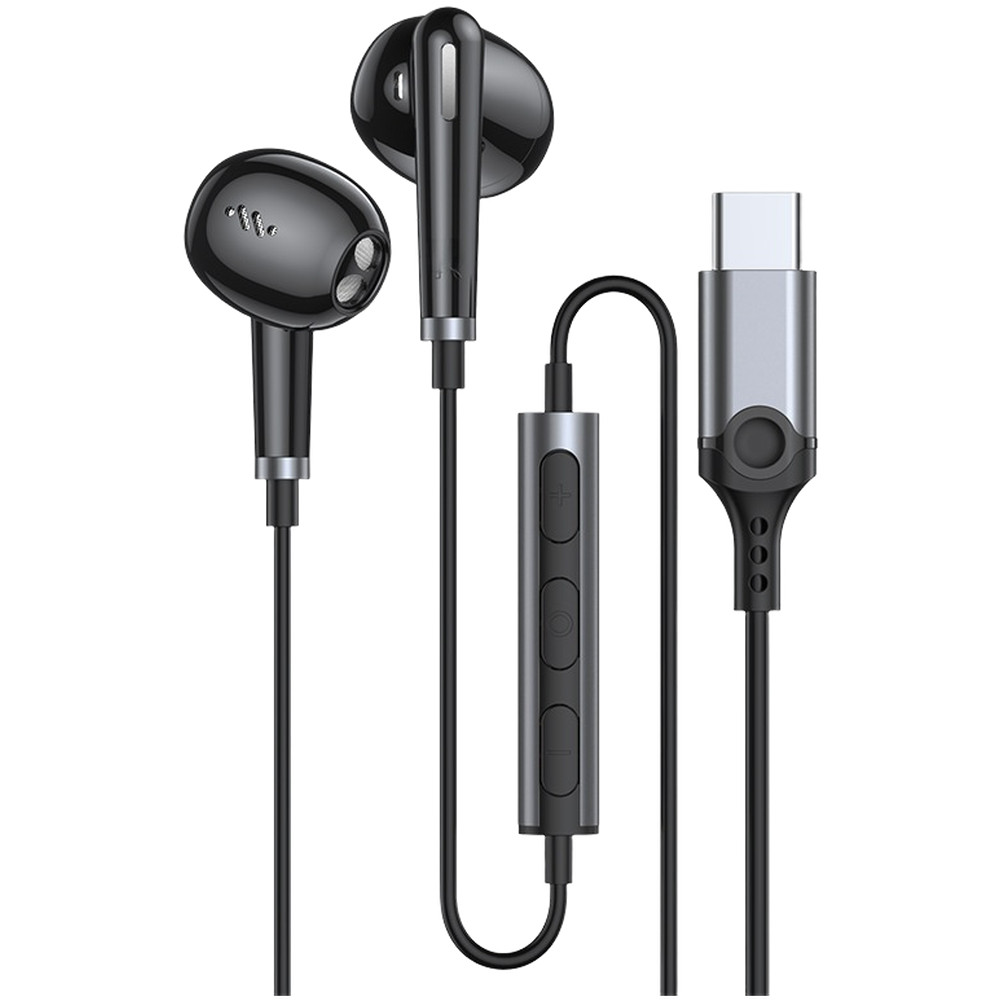 Type C and 3.5mm Wired In-Ear Earbuds with Mic 12mm Driver HiFi Audio Quality