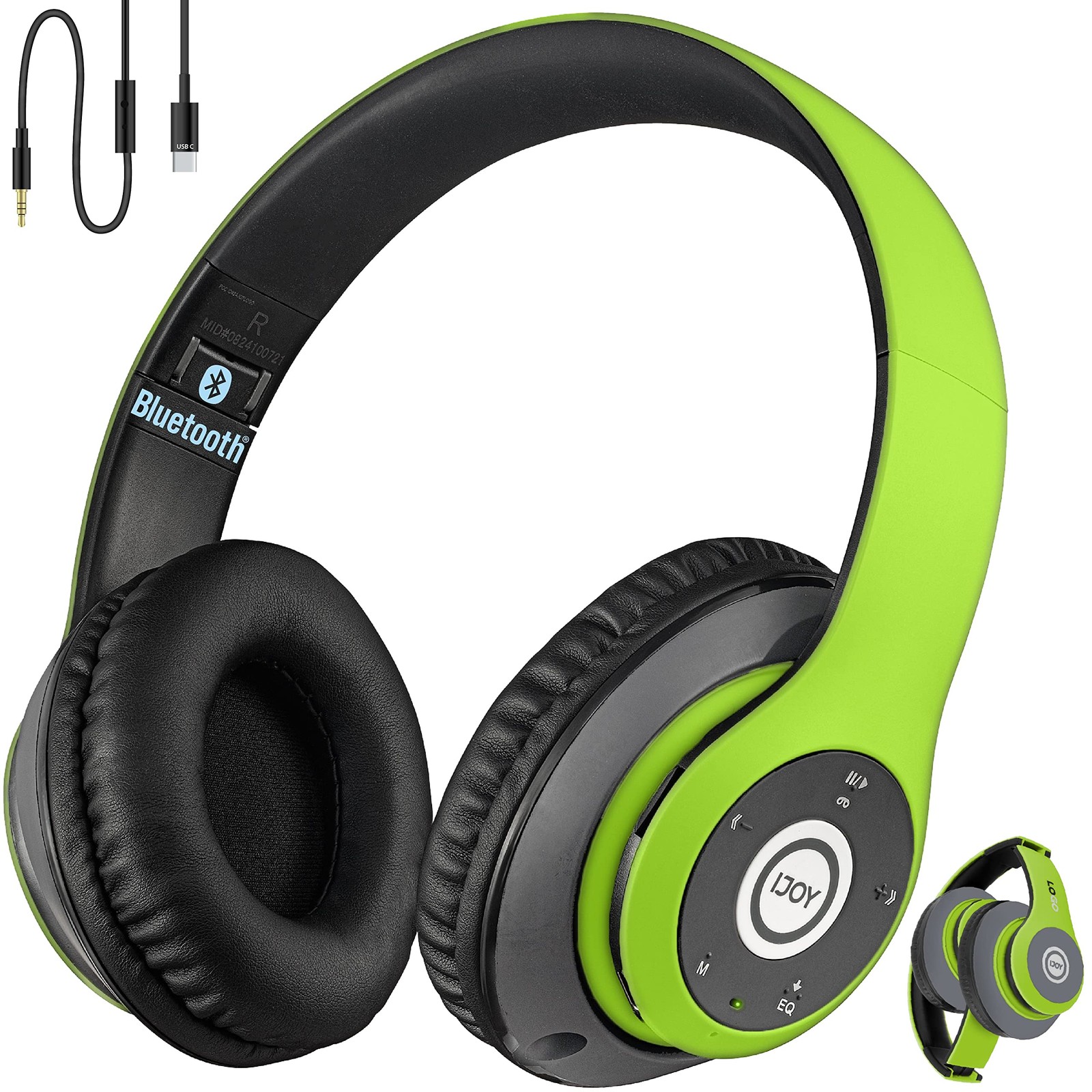 Bluetooth Headphones Wireless Over Ear Foldable Headset FM SD Slot Adult Kids