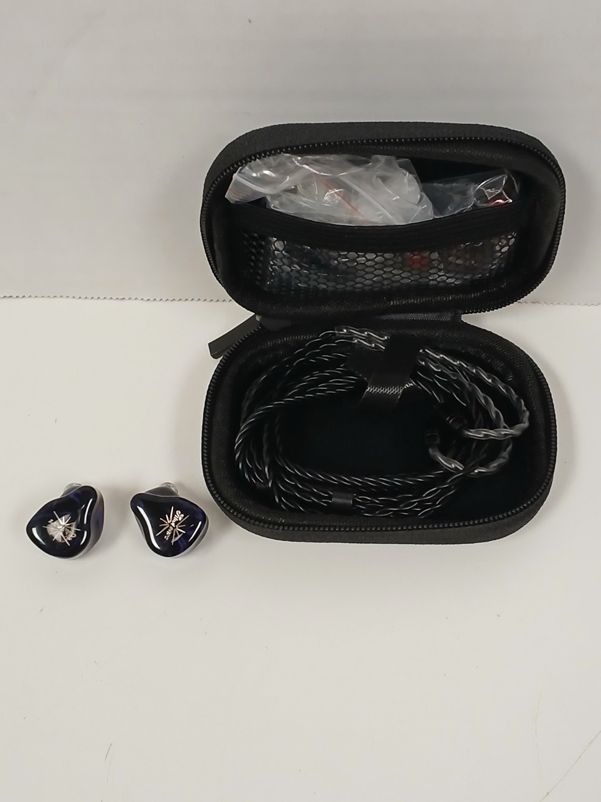 Kiwi Ears Quartet Hybrid IEM In-Ear Monitors, Purple