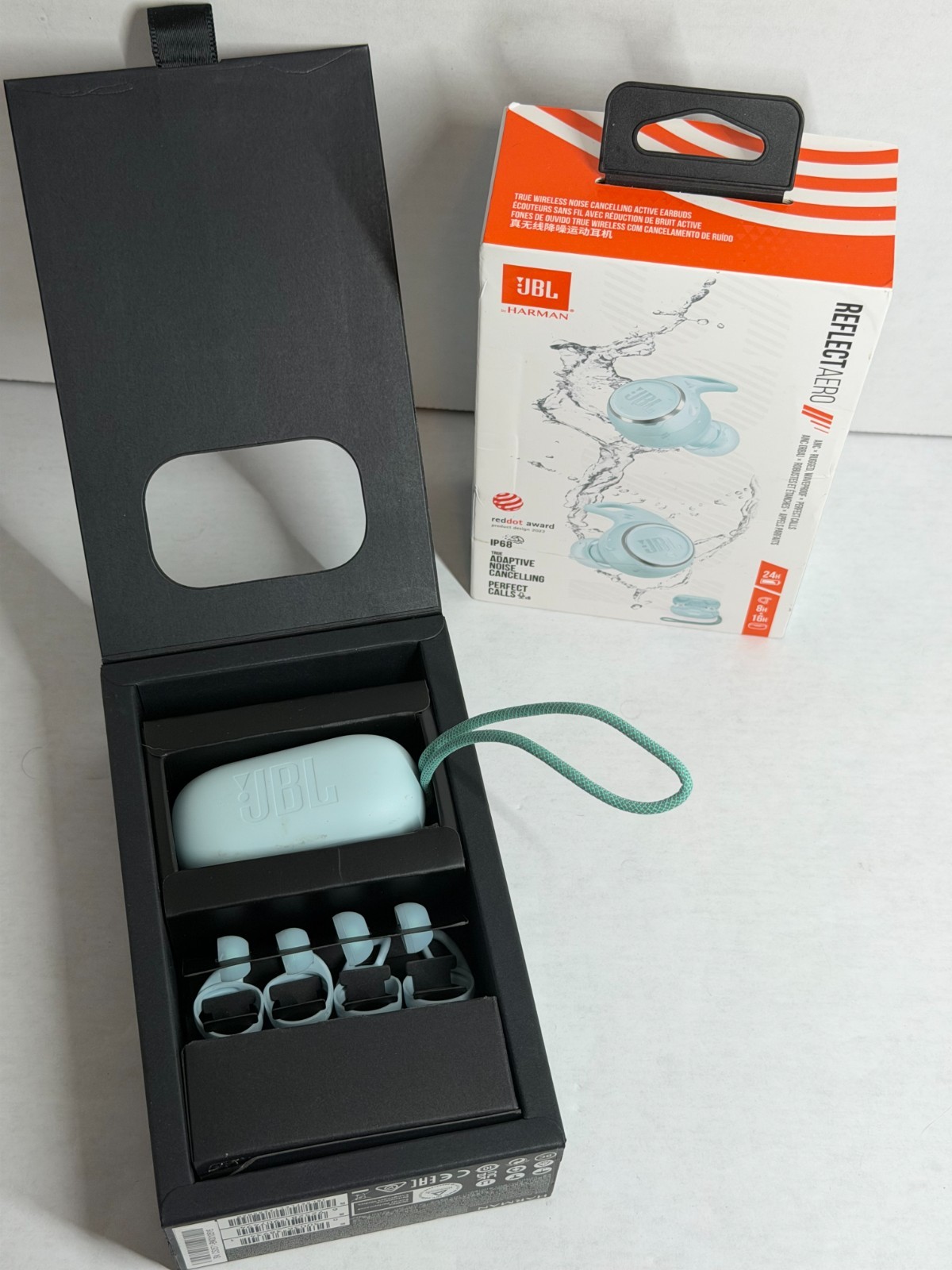 JBL Reflect Aero TWS True Wireless Noise Cancelling Active Earbuds – Mint B12