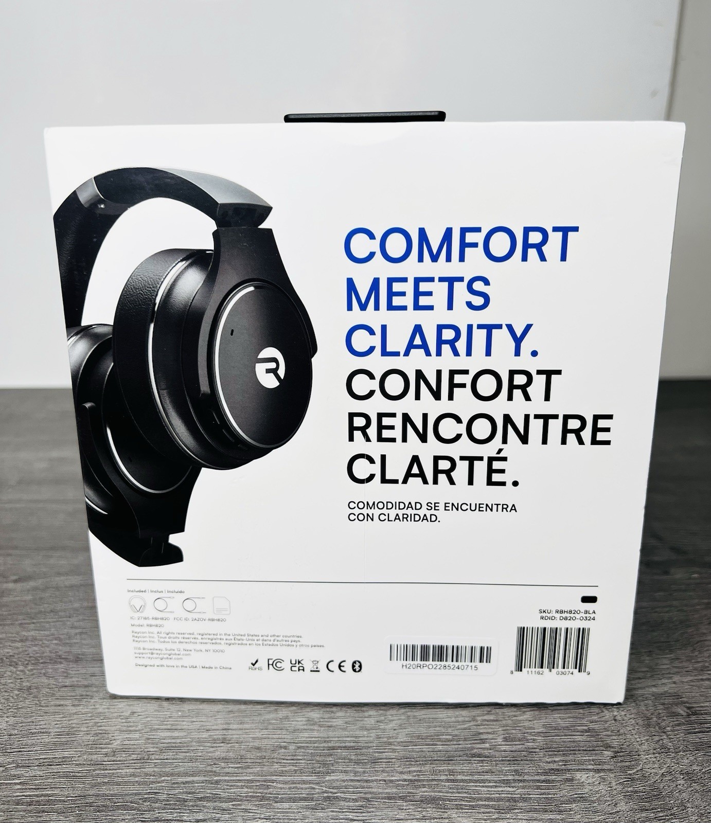 Raycon RBH820 Wireless Noise-Cancelling Over-the-Ear Headphones
