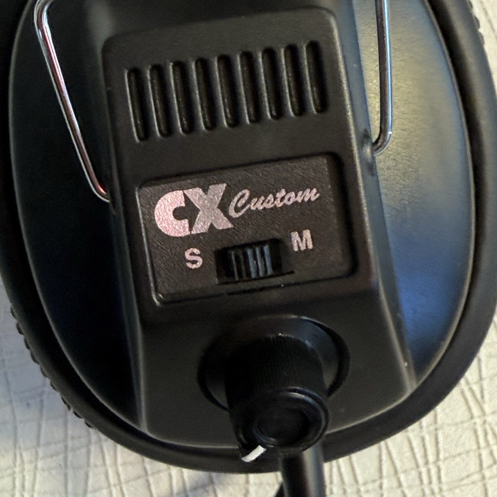 CX Custom Vintage Over Ear Stereo Headphones Wired Volume Control Retro