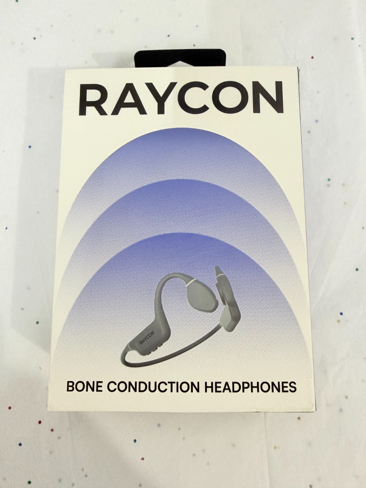 Raycon Bone Conduction Headphones Bluetooth Open Ear Running Headphones Gray