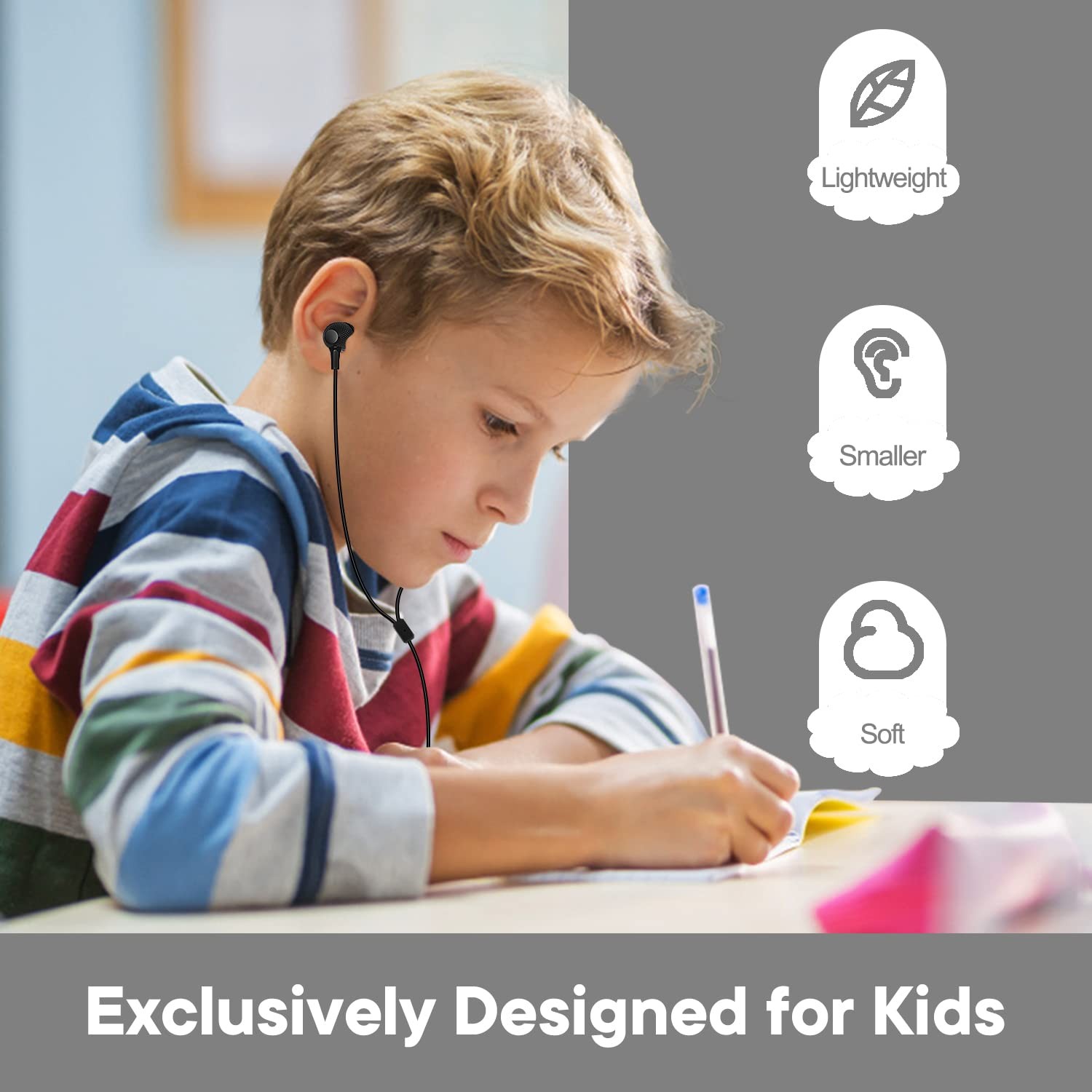 Wensdo Bulk Earbuds Headphones 50 Pack for Classroom Kids, Wholesale Durable …