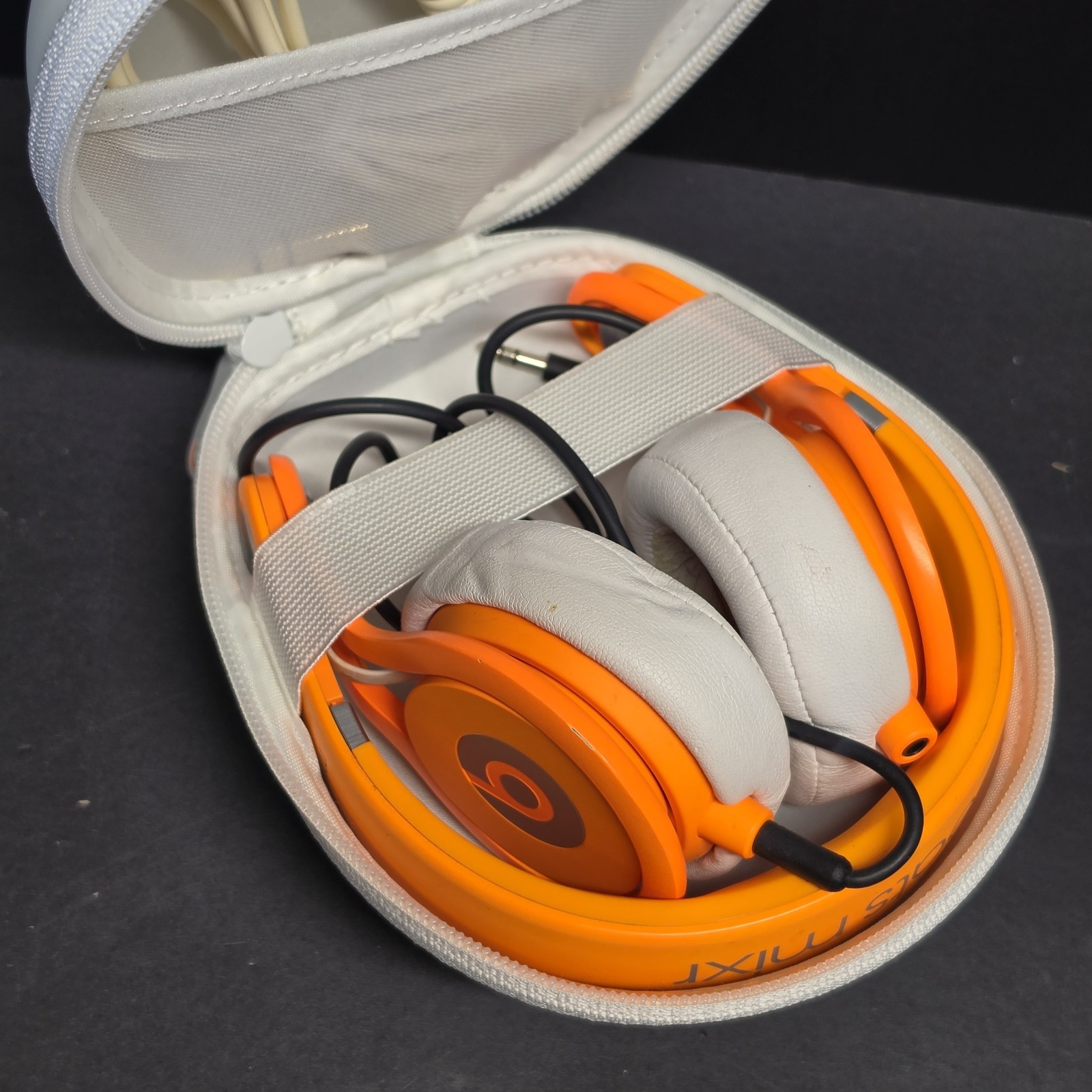 Beats Mixr Wired On-Ear DJ Headphones Neon Orange David Guetta Edition