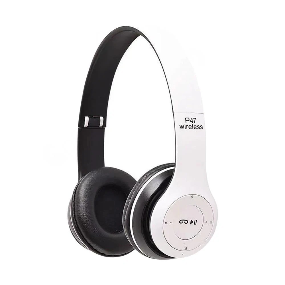 Wireless Bluetooth Headphones Foldable Over Ear Headset Mic Bass HiFi Stereo