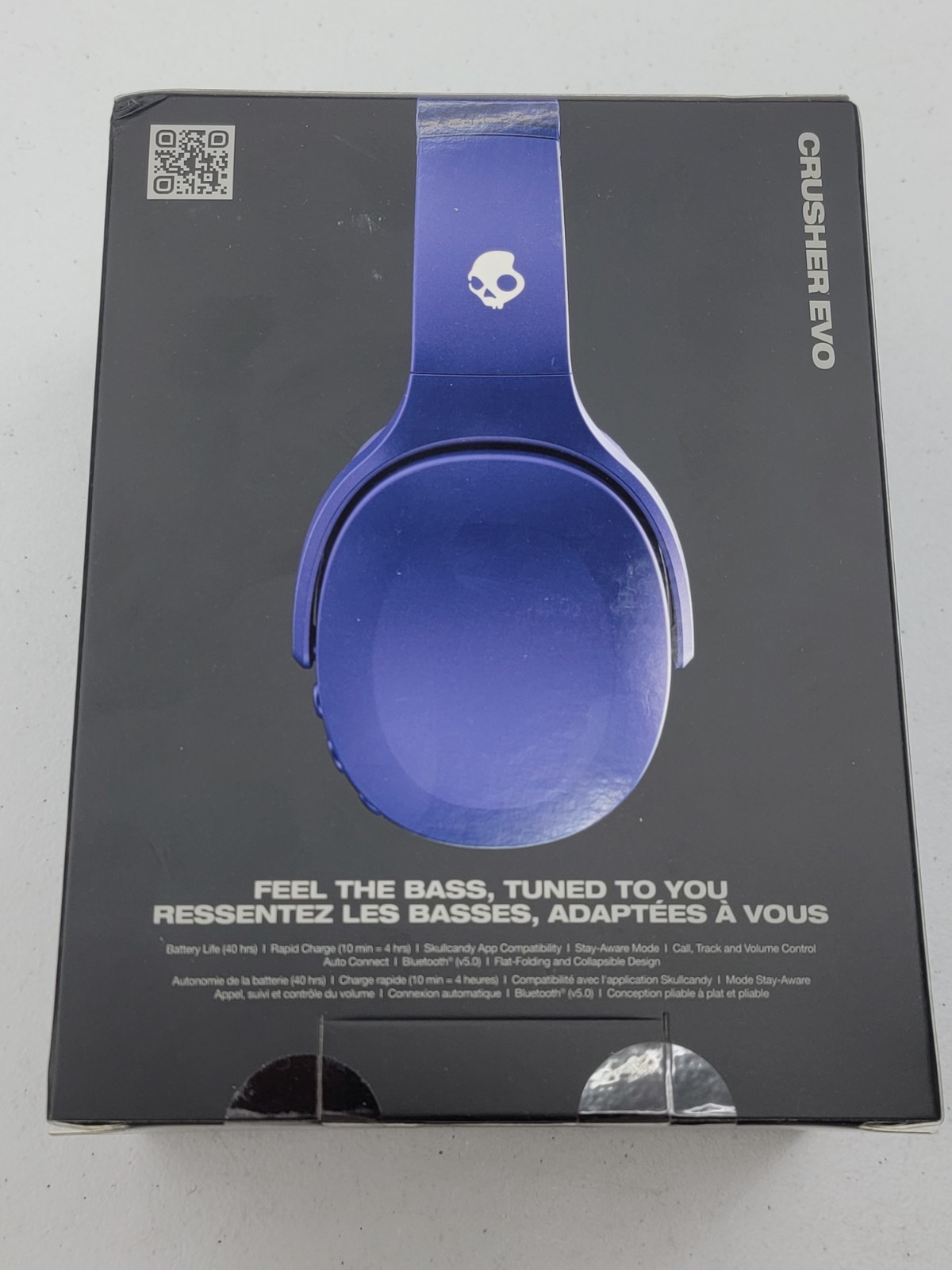NEW Skullcandy Crusher Evo Wireless Bluetooth Over Ear Headphones Midnight Blue