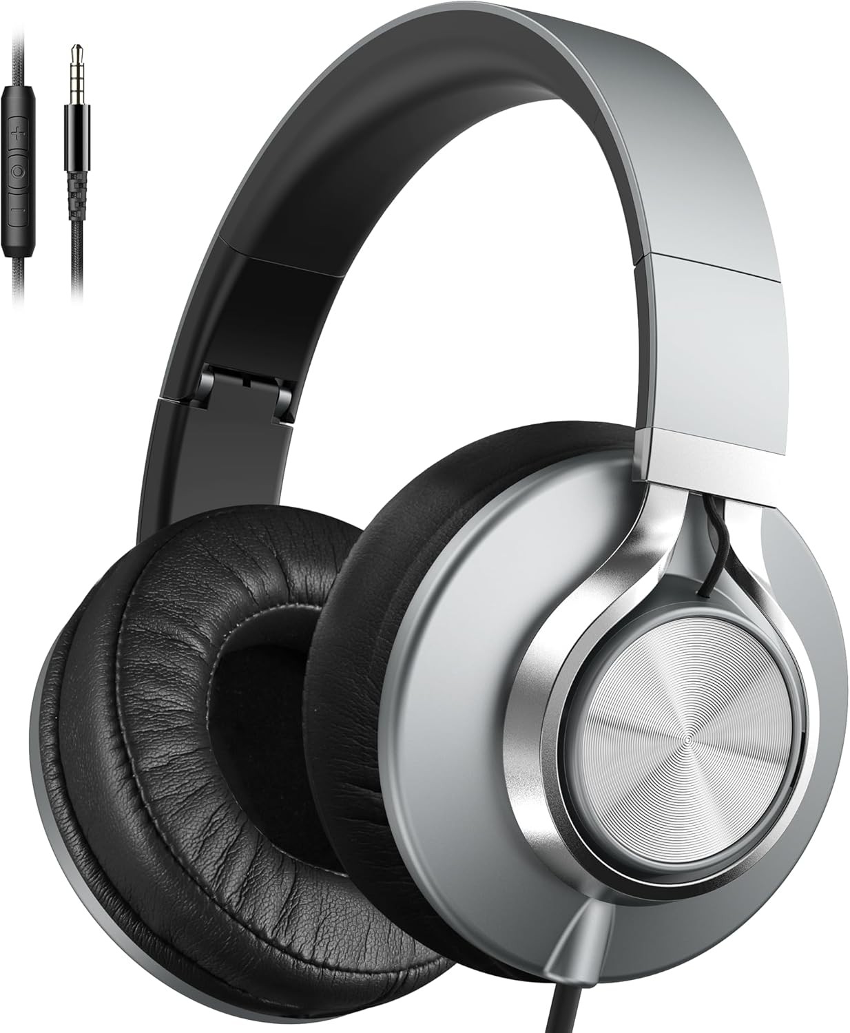 Headphones Wired with Volume Control, Over-Ear Foldable Noise Isolation Heads…