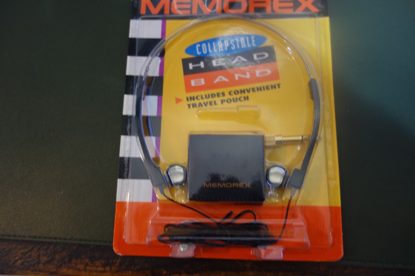 Memorex SL78 Stereo Headphones W/ Travel Pouch and 1/4″ Adapter