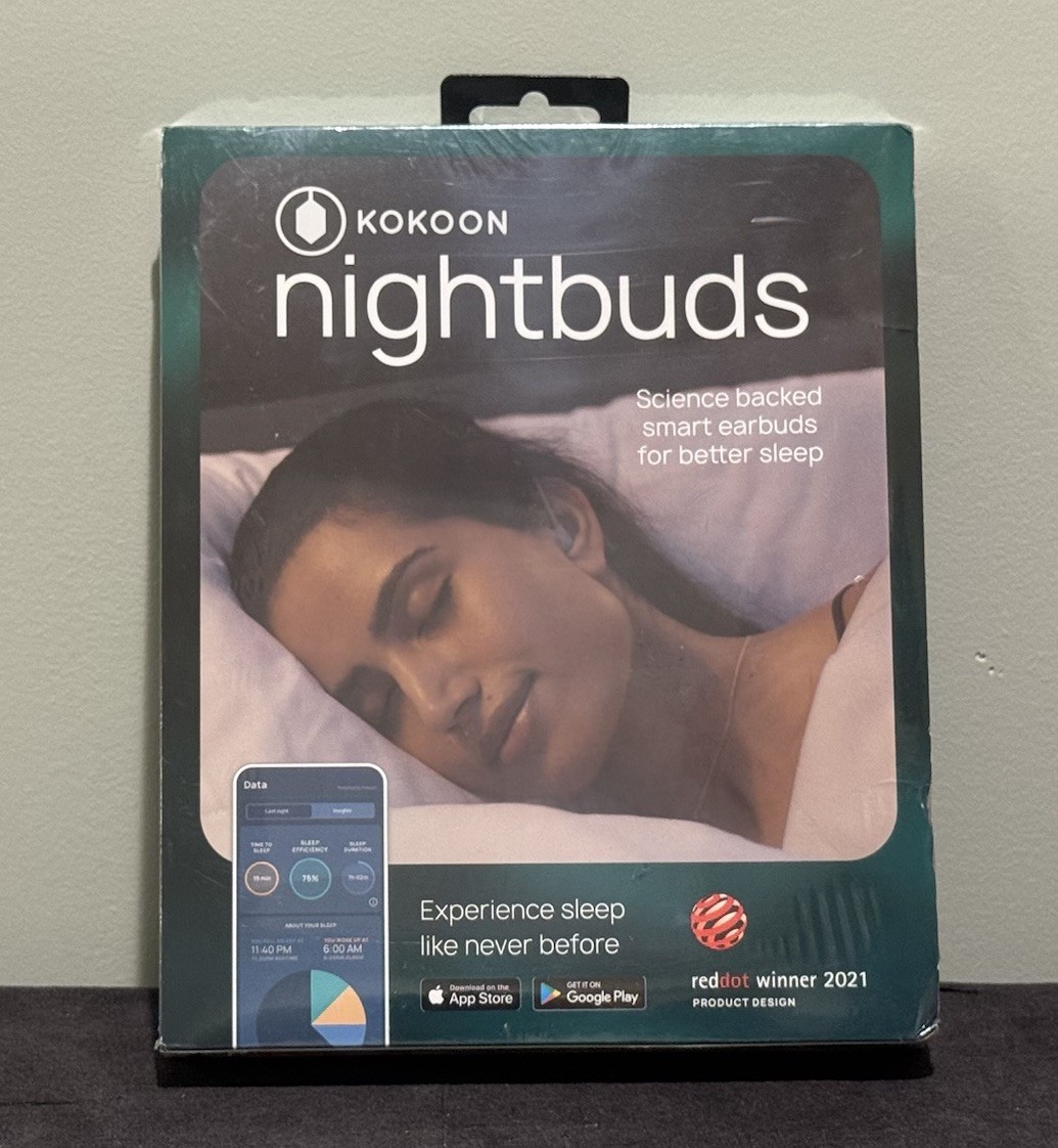 Kokoon Nightbuds Gray Wireless In-Ear Earbuds ANC Mic Bluetooth USB K2V0W-G-DR