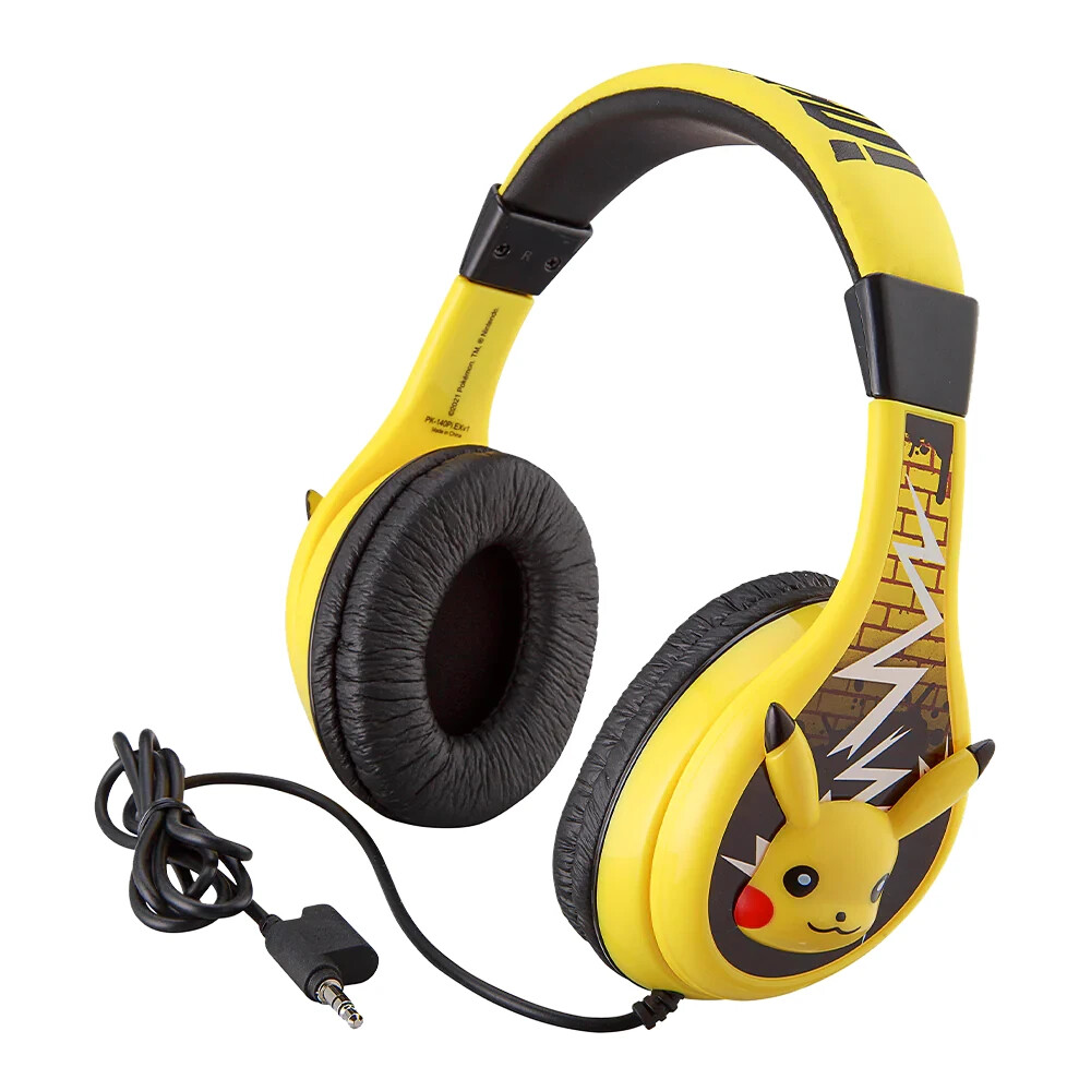 eKids Pokemon Pikachu Kids Headphones ( Yellow )