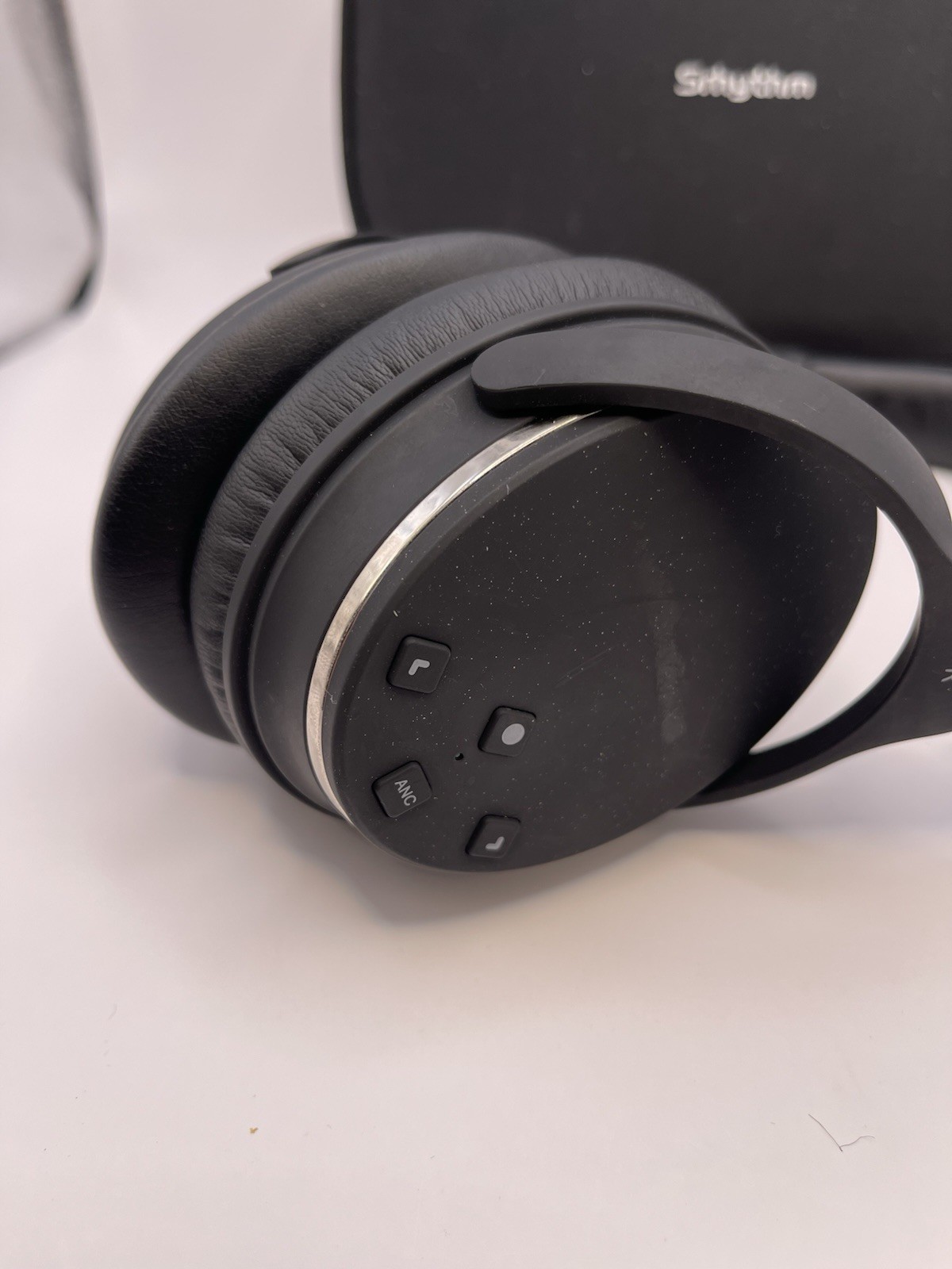 Srhythm NC-25 Over Ear Headphones Black Wireless Bluetooth 3.5mm ANC W/ Case