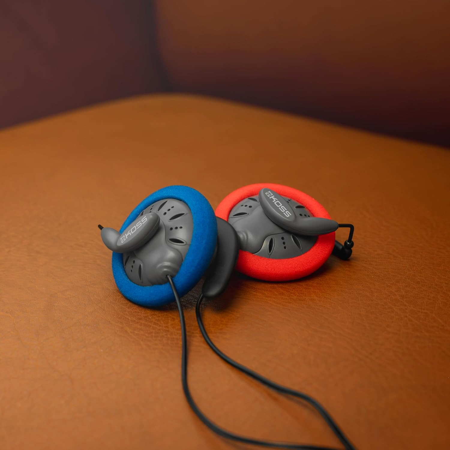 KSC75 Portable On-Ear Clip Headphones, Retro Style, Ultra Lightweight, Grey