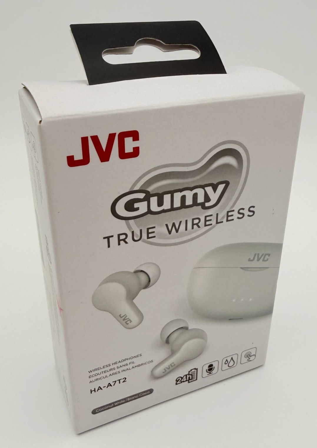 JVC GUMY HA-A7T2 True Wireless Earbuds 24Hr Battery Coconut White New