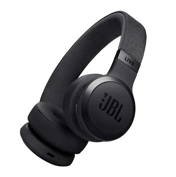 JBL Live 675NC Wireless On-Ear Headphones Noise Cancelling BT 5.3 Black