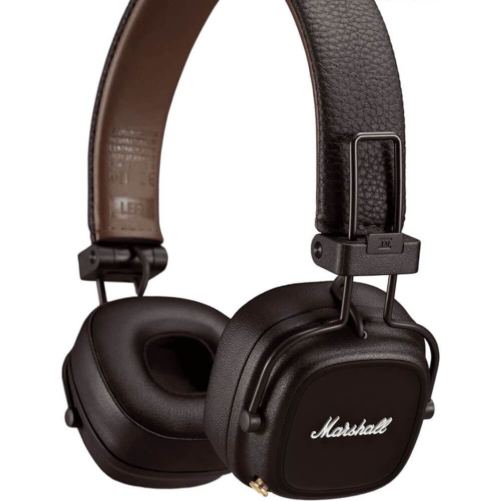 Marshall MAJOR4BTBRW Major IV On-Ear Bluetooth Headphones – Brown