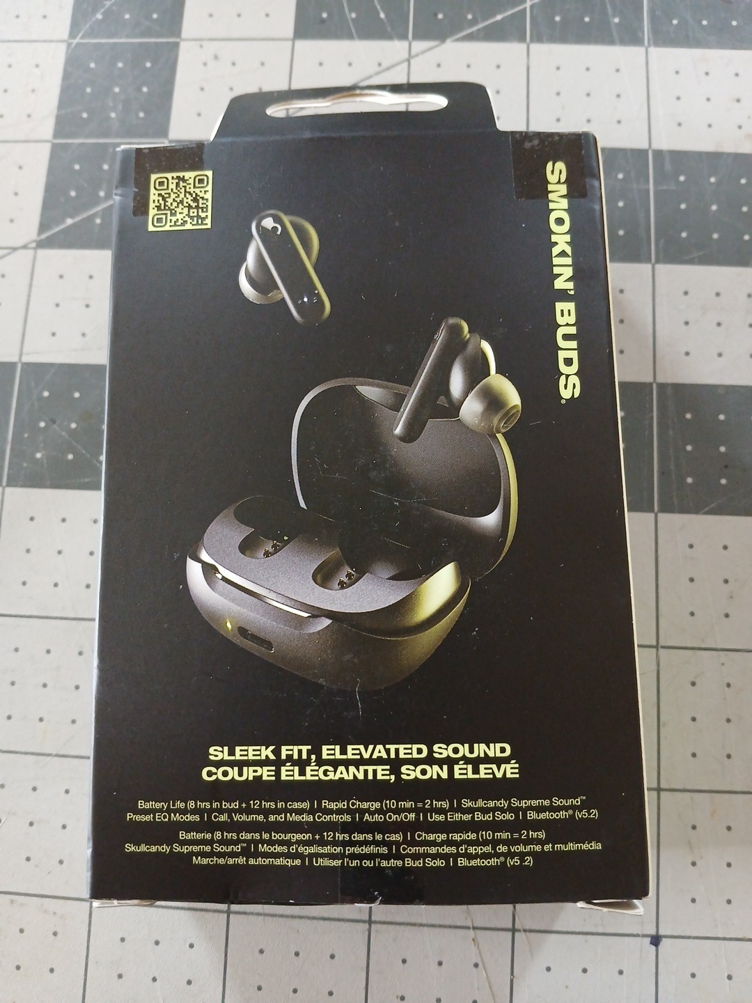 Skullcandy Smokin’ Buds Wireless In-Ear Earbuds – True Black NIB