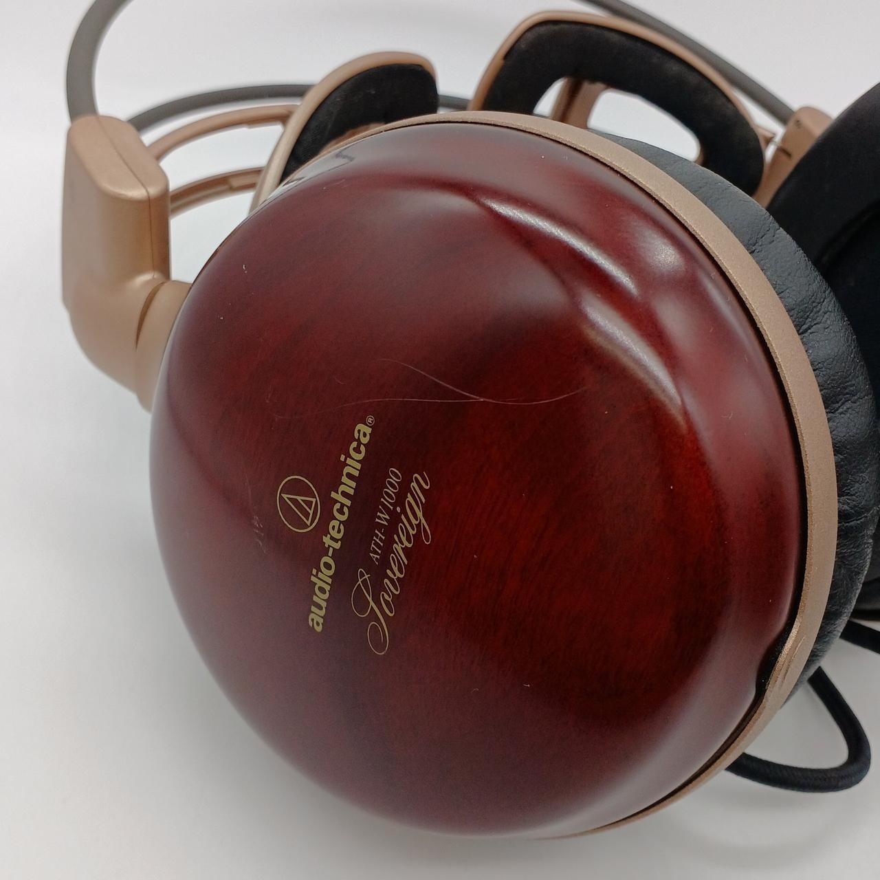 Audio-Technica ATH-W1000 Headphones Wooden Housing Audiophile Used