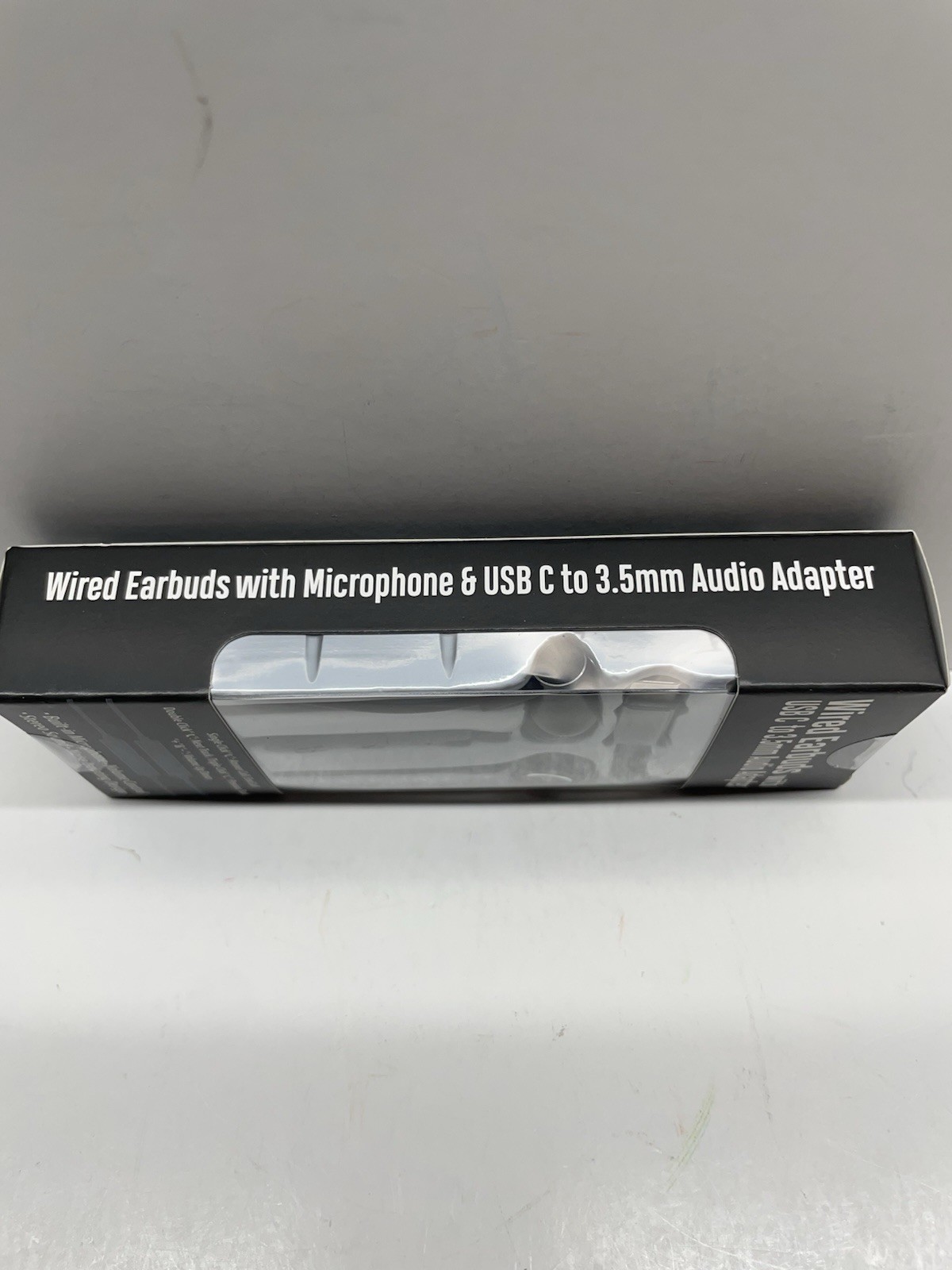 Wired Earbuds w/ USB-C to 3.5mm Adapter Mic Volume Control Noise Isolating Black
