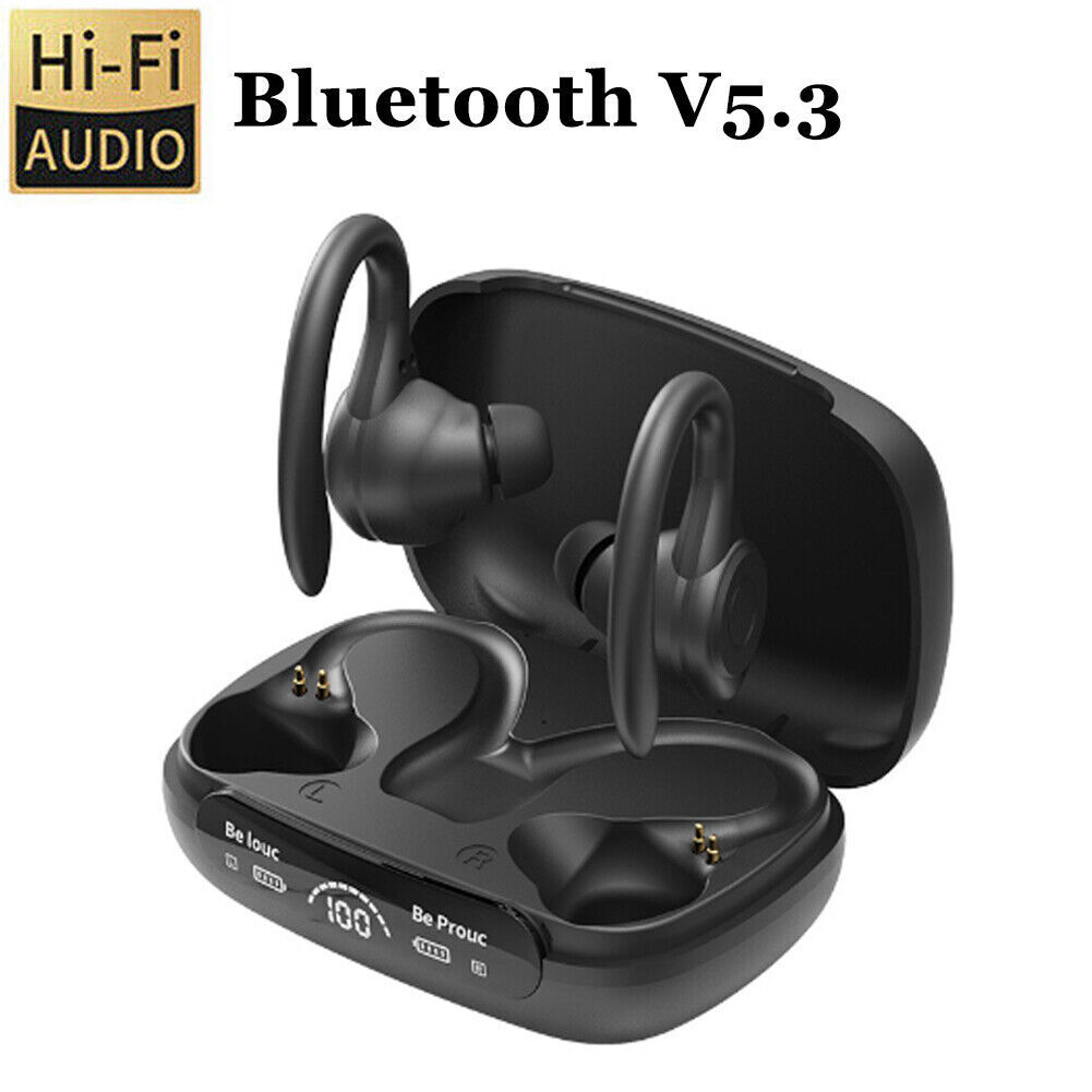 Wireless Bluetooth 5.3 Headset TWS Earphones Earbuds Stereo Headphones Ear Hook
