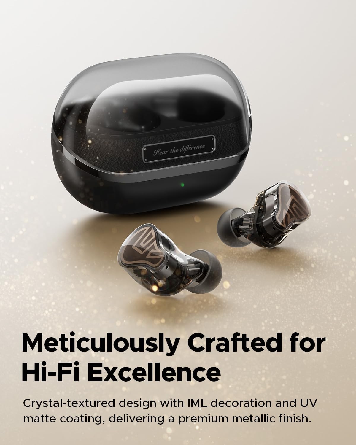 SoundPEATS H3 AI Hybrid 3 Driver Wireless Earbuds 12mm BT 5.4 55dB Adaptive ANC