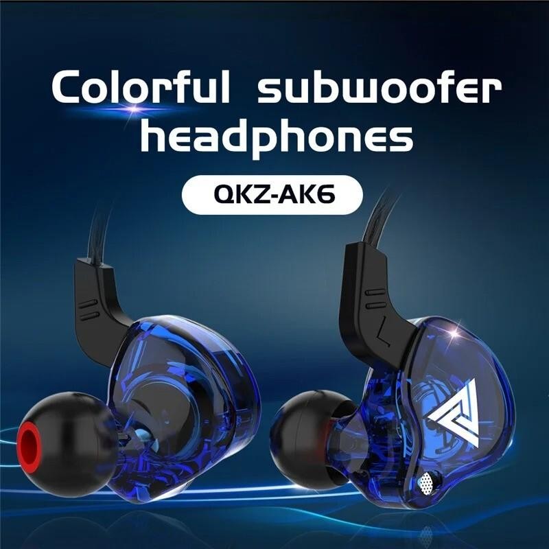 Qkz Ak6 3.5mm Wired Earphones Hifi Sound, Gaming Headset,bass Earbuds Saya