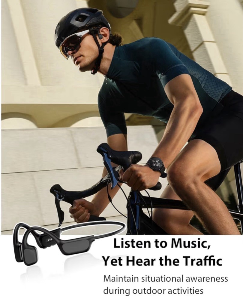 Bone Conduction Headphones, IPX8 Waterproof Swimming Headphones, 8GB Memory NEW!