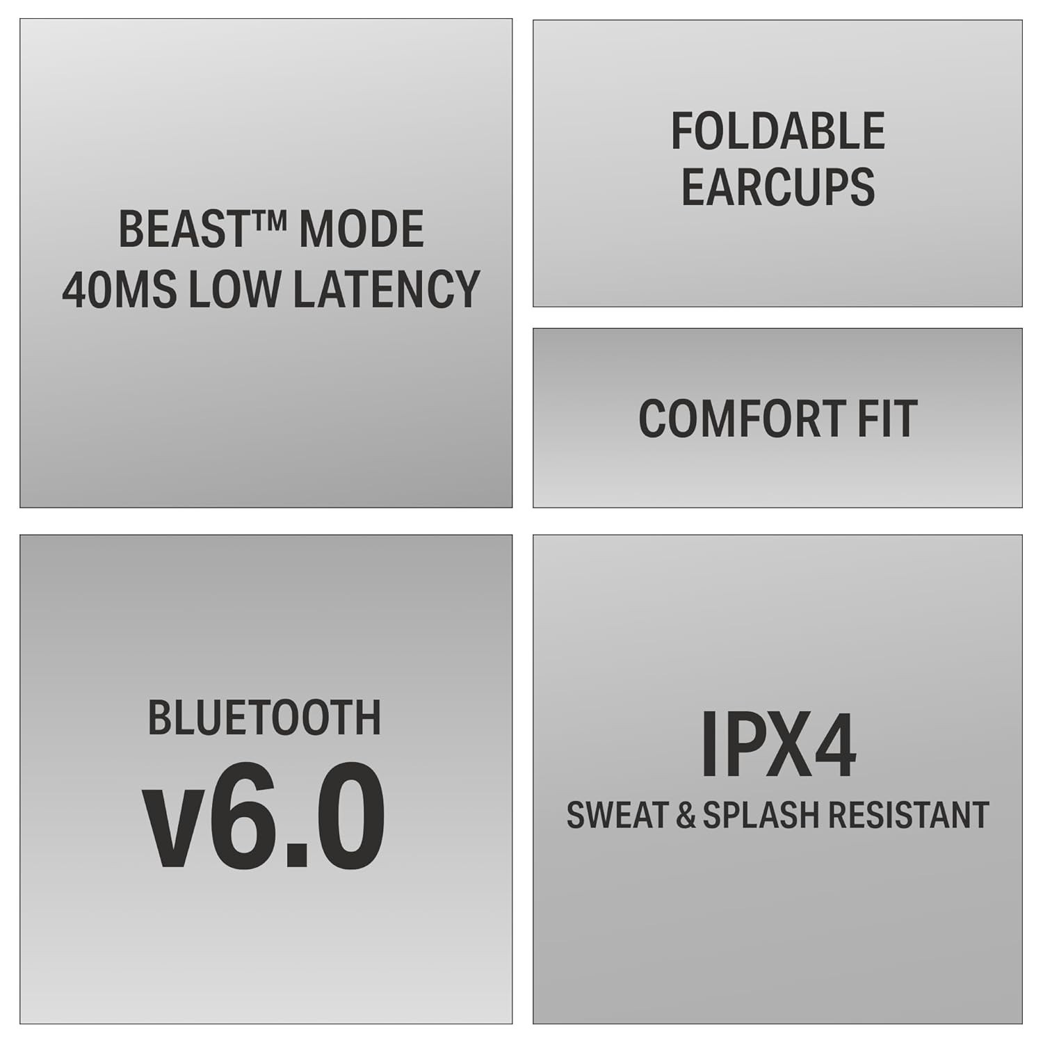 boAt Rockerz Plus 450 ANC BT6.0 Wireless Headphones 80H Hybrid ANC Spatial ENx™