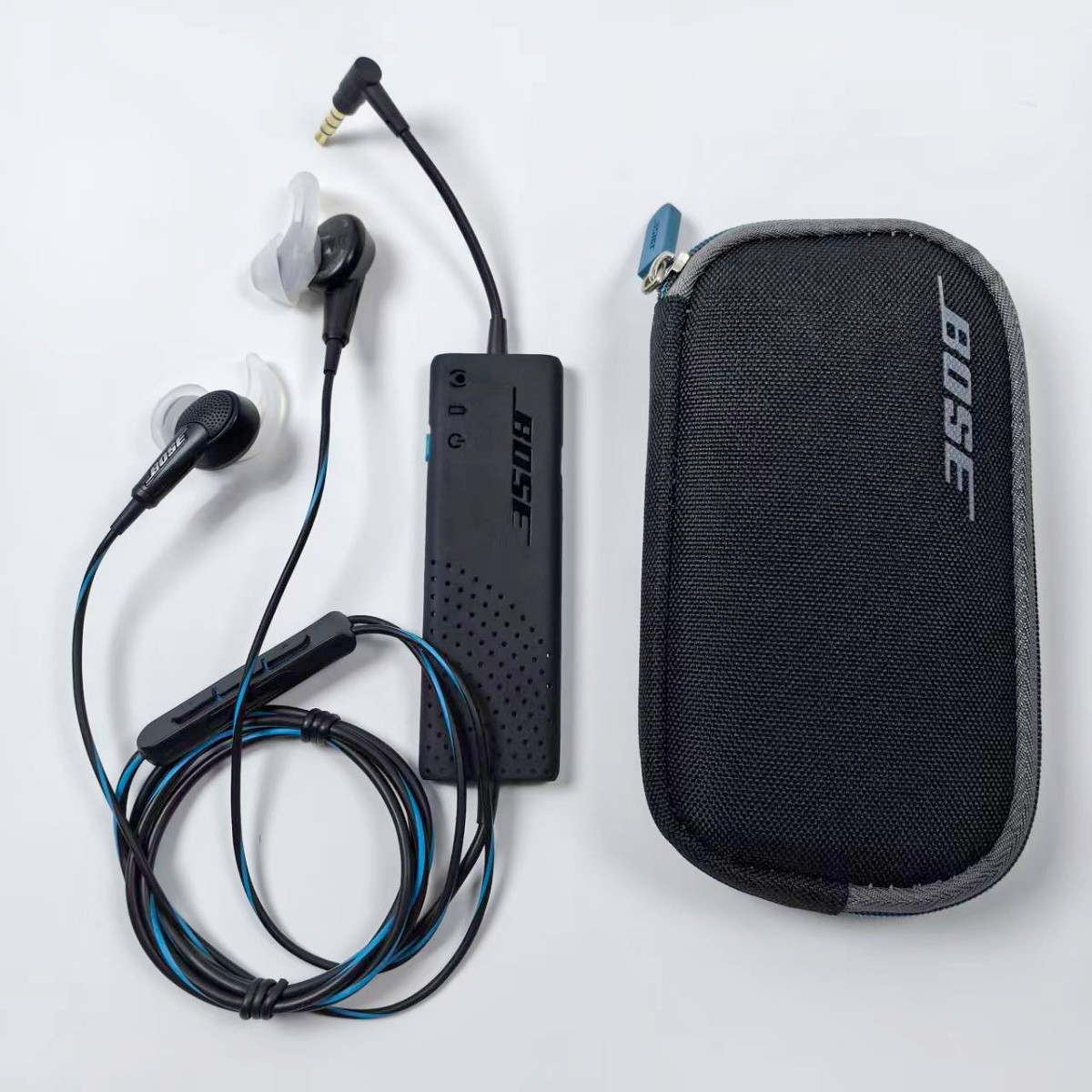 Bose QuietComfort 20 Headphones Noise Cancelling QC20 Earbuds for IOS Black