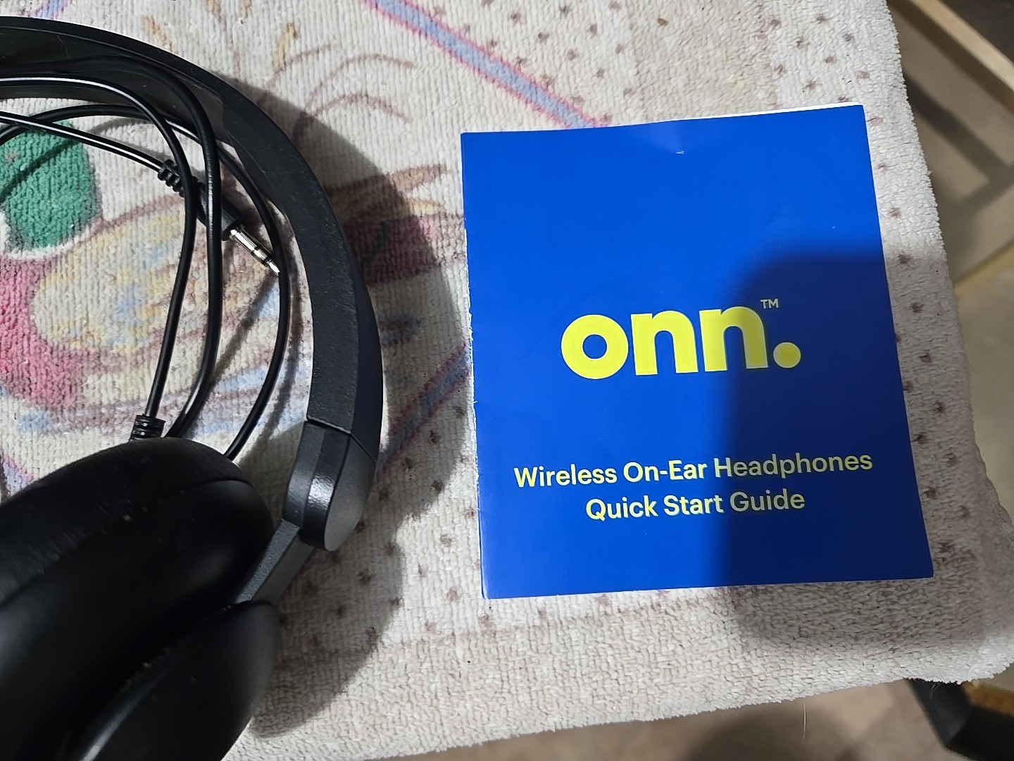 ONN Wireless On-Ear Head Phones Used With Booklet No Box