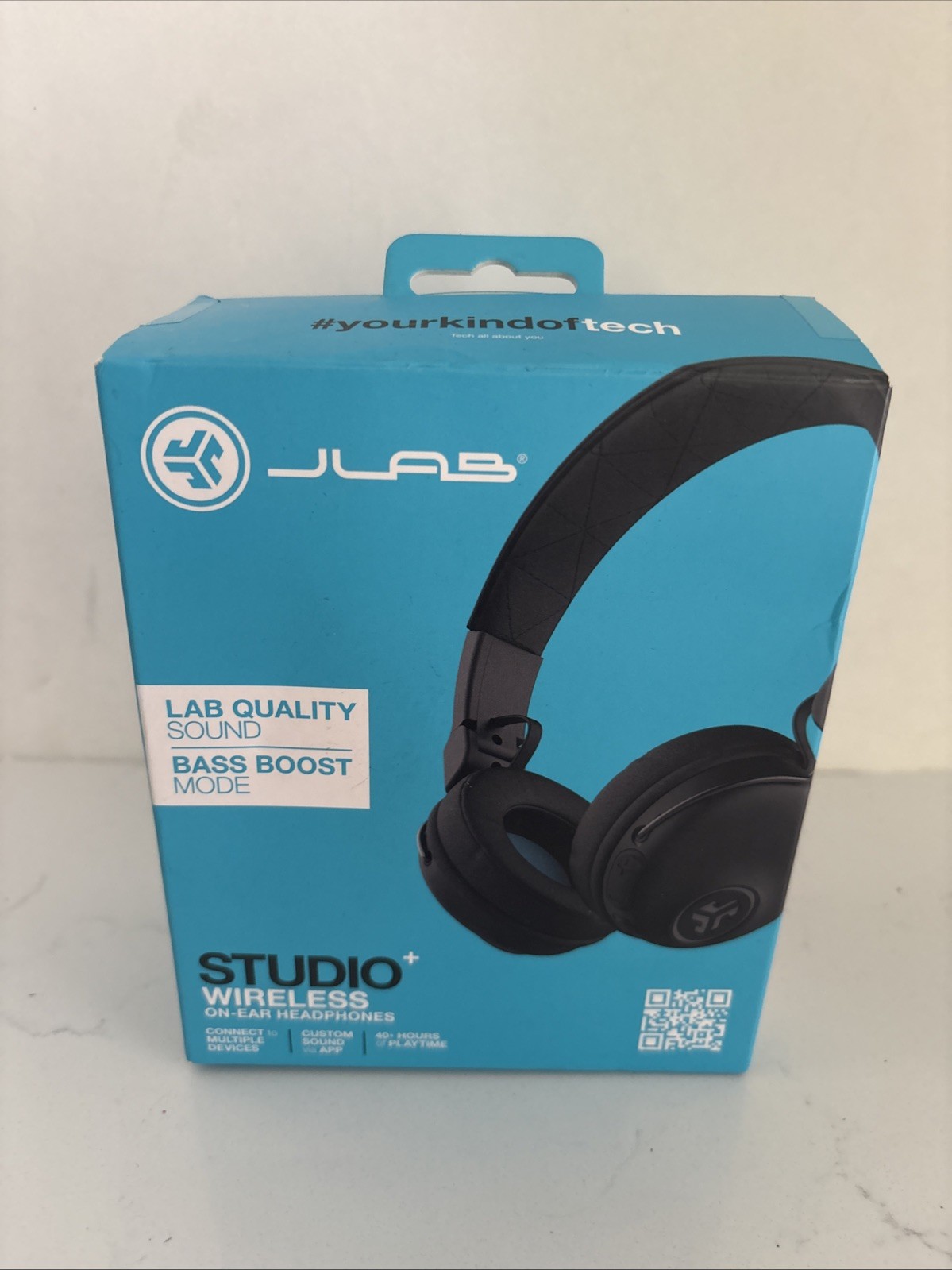 NEW JLab Audio Studio Plus Wireless On Ear Headphones 40 + Hours