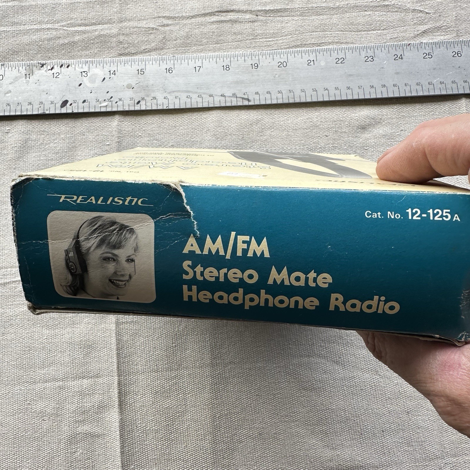 Realistic 12-125a AM/FM Stereo Mate Headphone Appears Unused